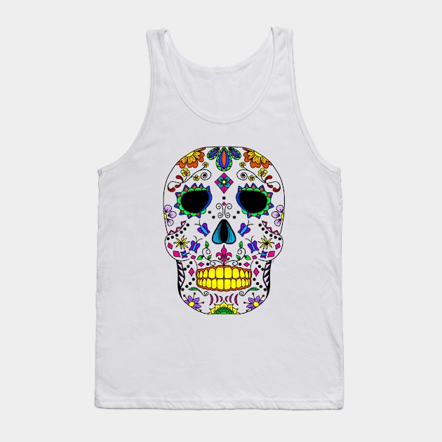 Dead Mask - Day of the Dead Celebration Tank Top by pbDazzler23